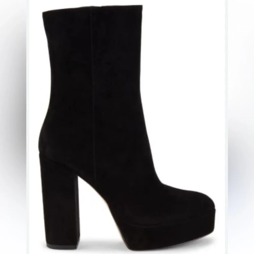 STUART WEITZMAN Suede platform ankle boots $750 women Sz 11 new  Color: black